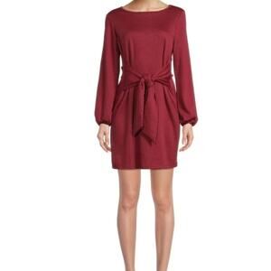 Nine Eight Classic Dress‎ Womens Size Large Maroon